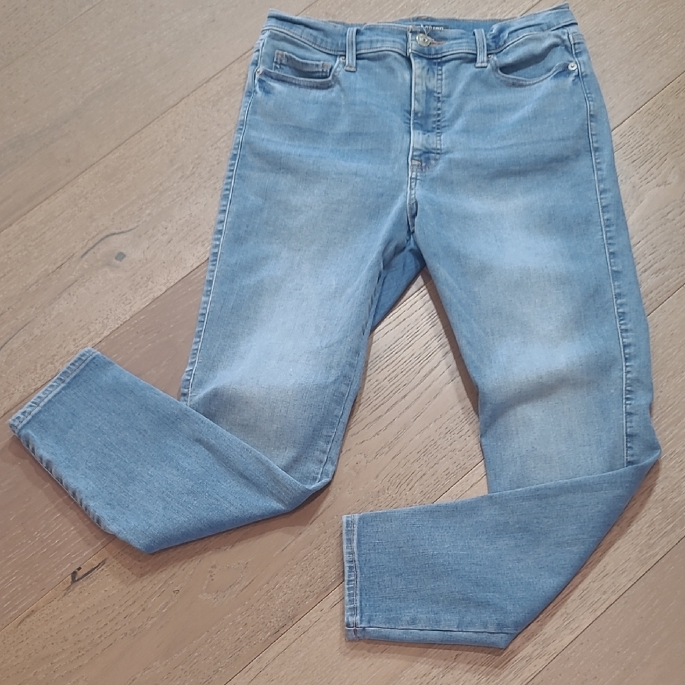 Lucky Brand Jeans Women's sz 4 Uni-Fit Mid Rise Skinny Crop Denim Jean
